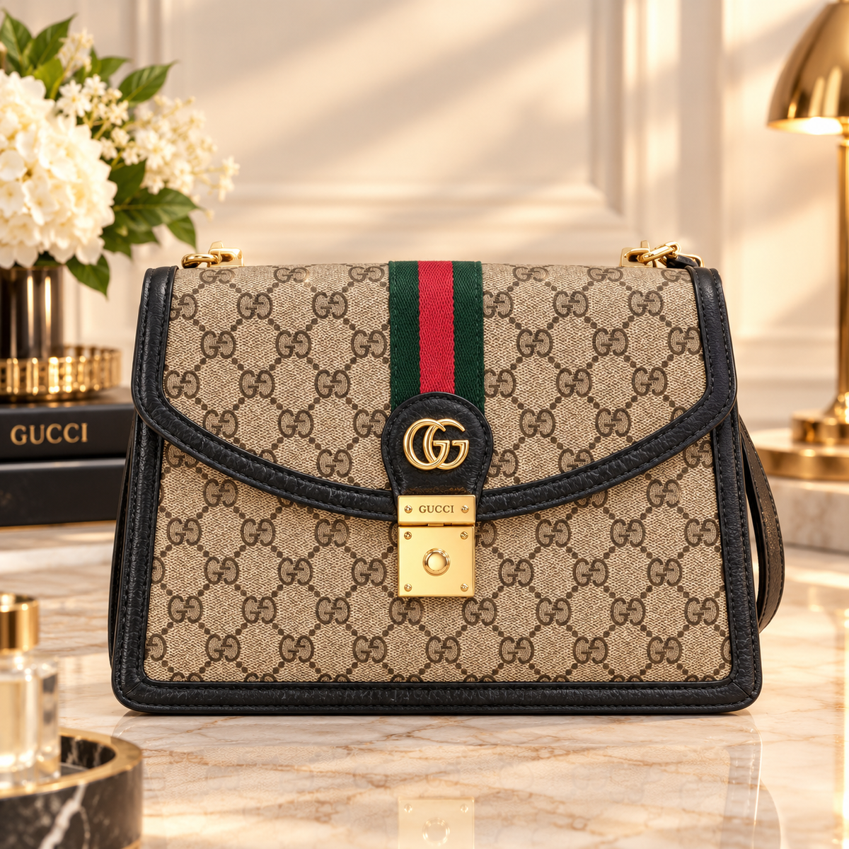 Gucci GG Supreme Monogram Shoulder Bag